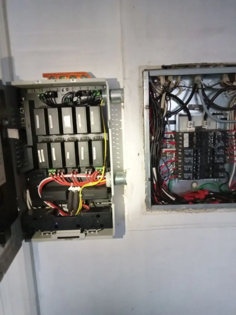 Electrical panel upgrade completed for Security Camera Wiring in West Salem